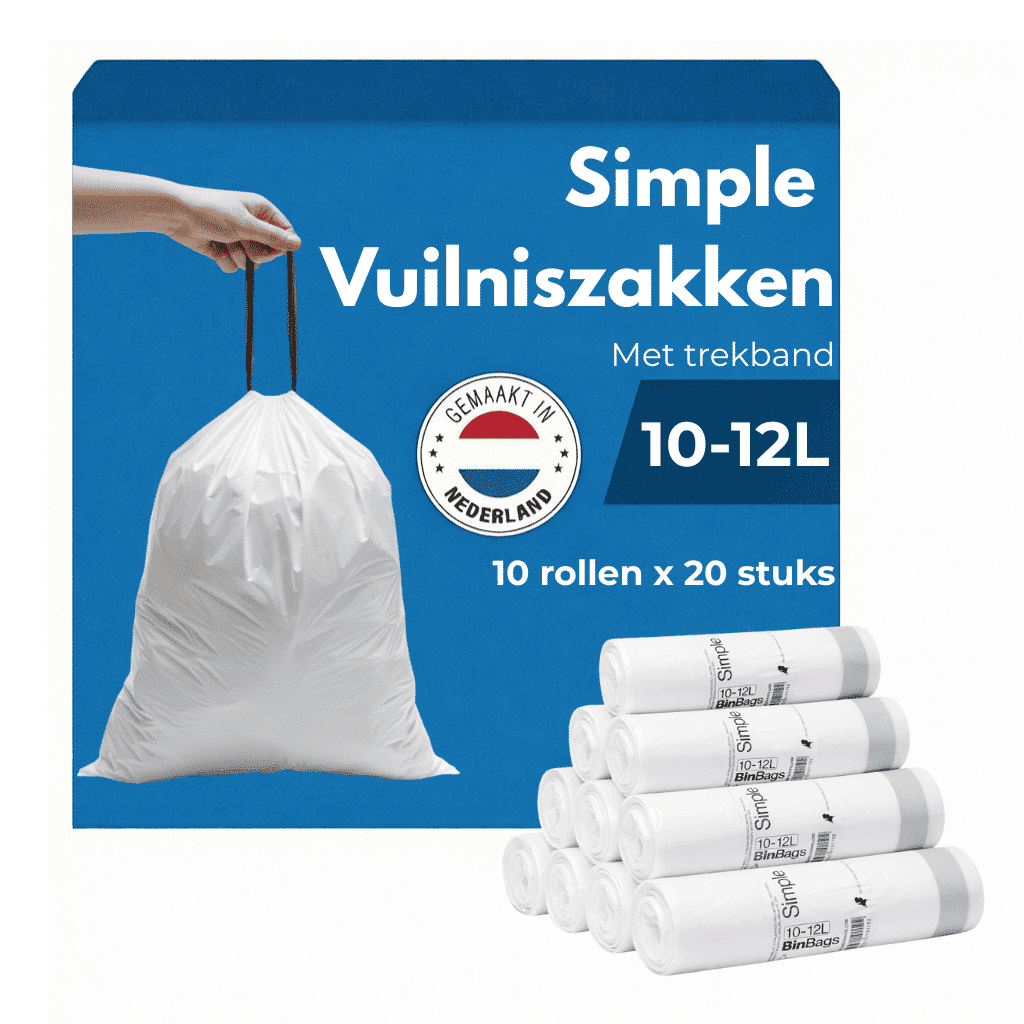 Simple Vuilniszakken 10-12 liter - 200 stuks