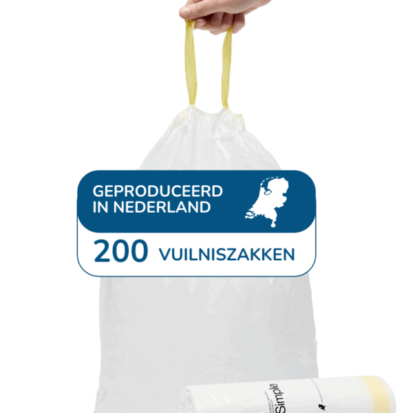 Simple Vuilniszakken 10 liter - 200 stuks - Geschikt voor Brabantia code C