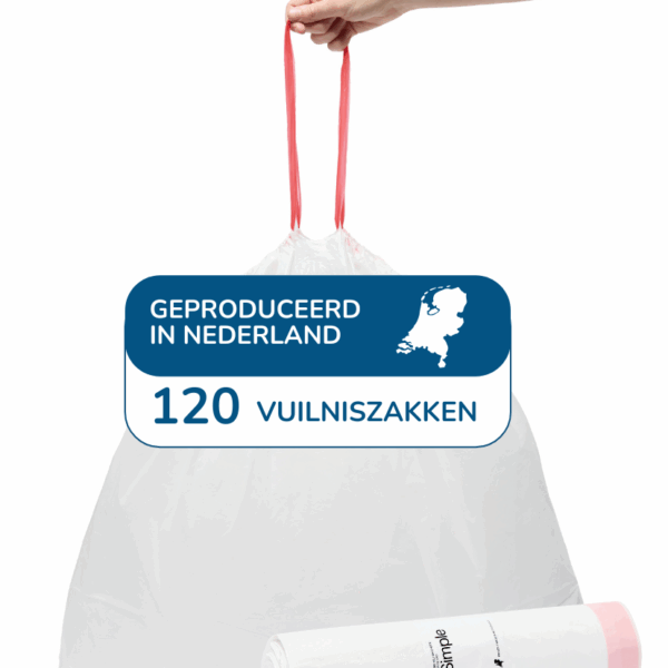 Simple Vuilniszakken 36 liter - 120 stuks - Geschikt voor Brabantia code R