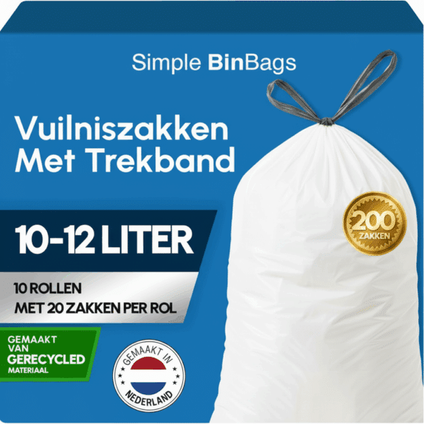 Simple Vuilniszakken 10-12 liter - 200 stuks - Geschikt voor Brabantia code X